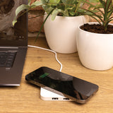 RCS gerecycled plastic 10W draadloos oplader met USB-poorten
