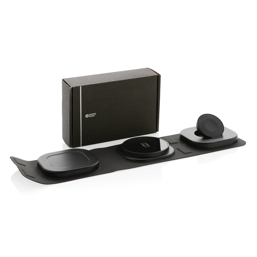 Swiss Peak RCS rplastic 3-in-1 draadloze 15W reislader.