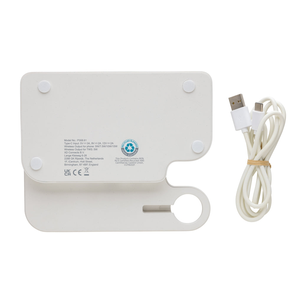 Joltz RCS dubbele 15W-oplader van gerecycled plastic
