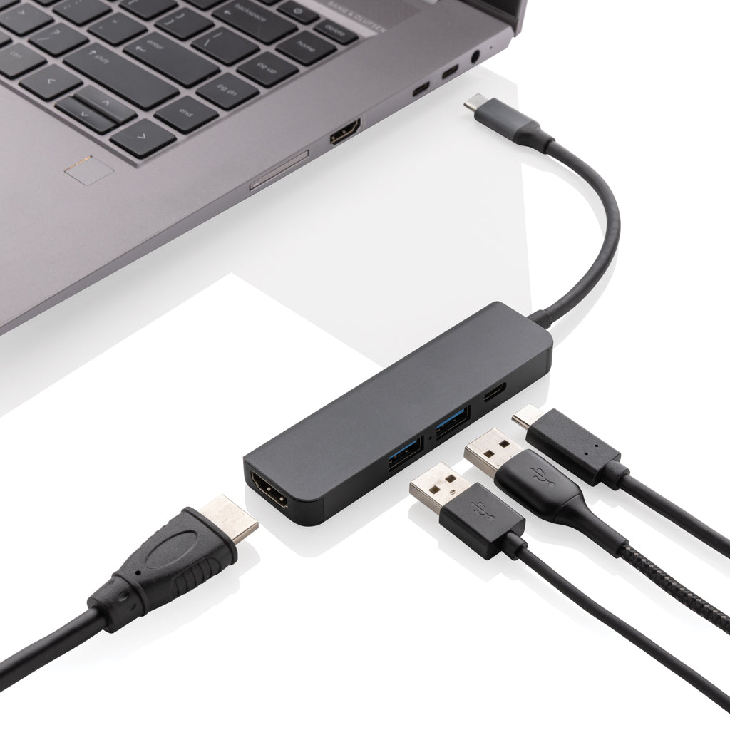 Terra RCS gerecycled aluminium hub met HDMI input