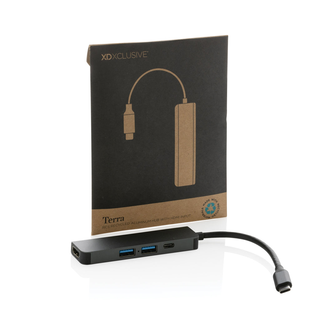 Terra RCS gerecycled aluminium hub met HDMI input