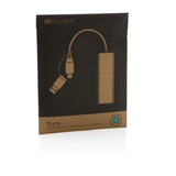 Terra RCS gerecycled aluminium hub met 3 USB-poorten