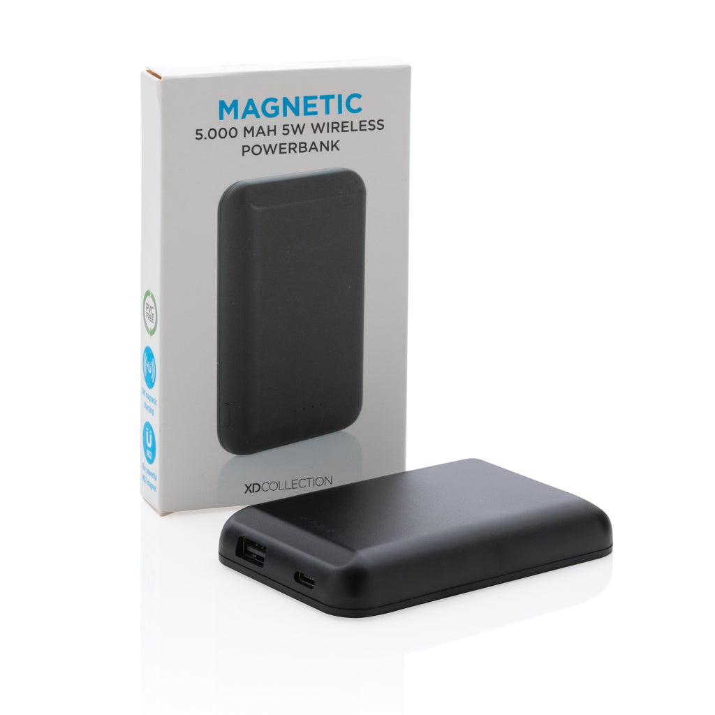 Magnetische 5000 mAh 5W draadloze powerbank