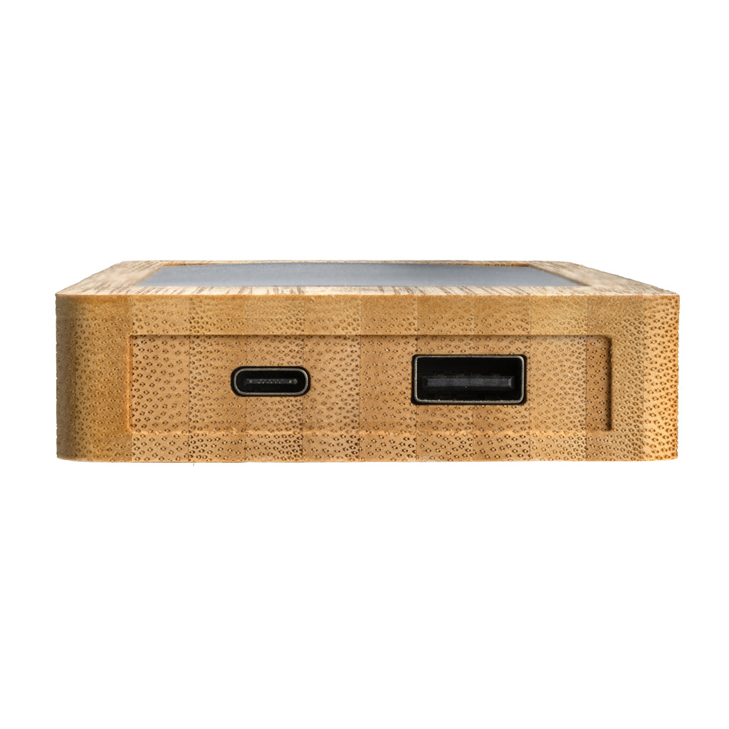 Sunwick 10.000 mAh bamboe solar powerbank