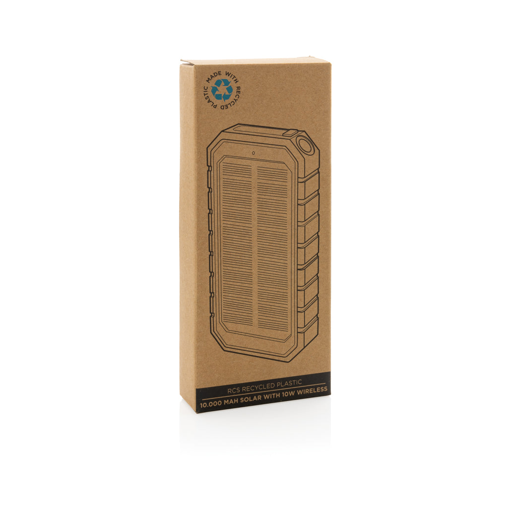 RCS recycled plastic solar powerbank 10W Wireless