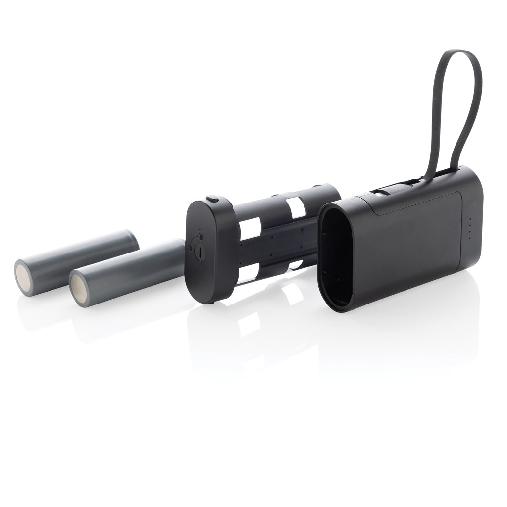 CycleCell 10.000 mAh powerbank met verwijderbare batterij