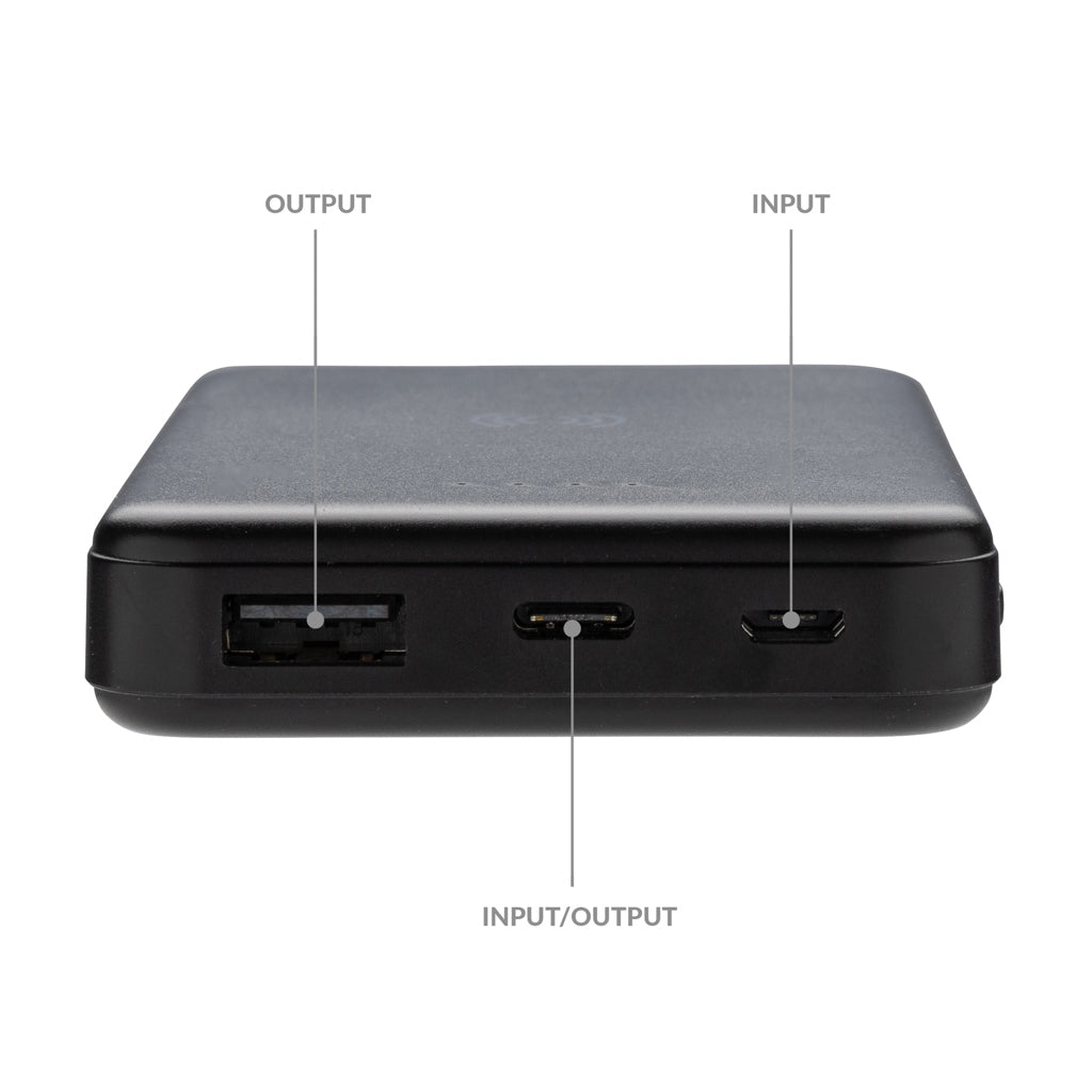 RCS gerecycled plastic 5.000 mAh 5W draadloze powerbank