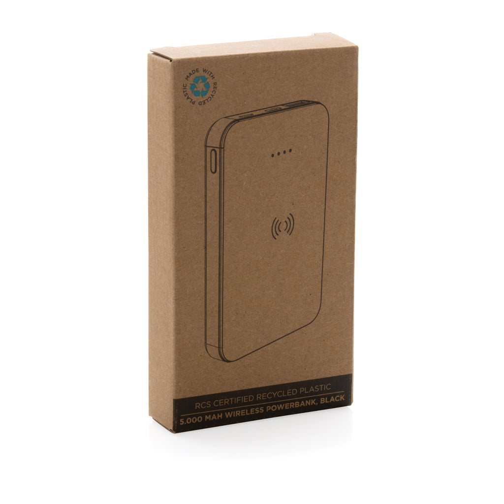 RCS gerecycled plastic 5.000 mAh 5W draadloze powerbank