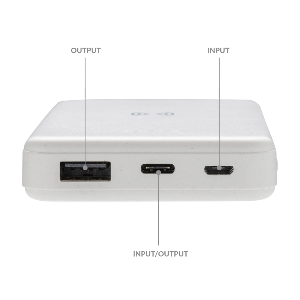 RCS gerecycled plastic 5.000 mAh 5W draadloze powerbank