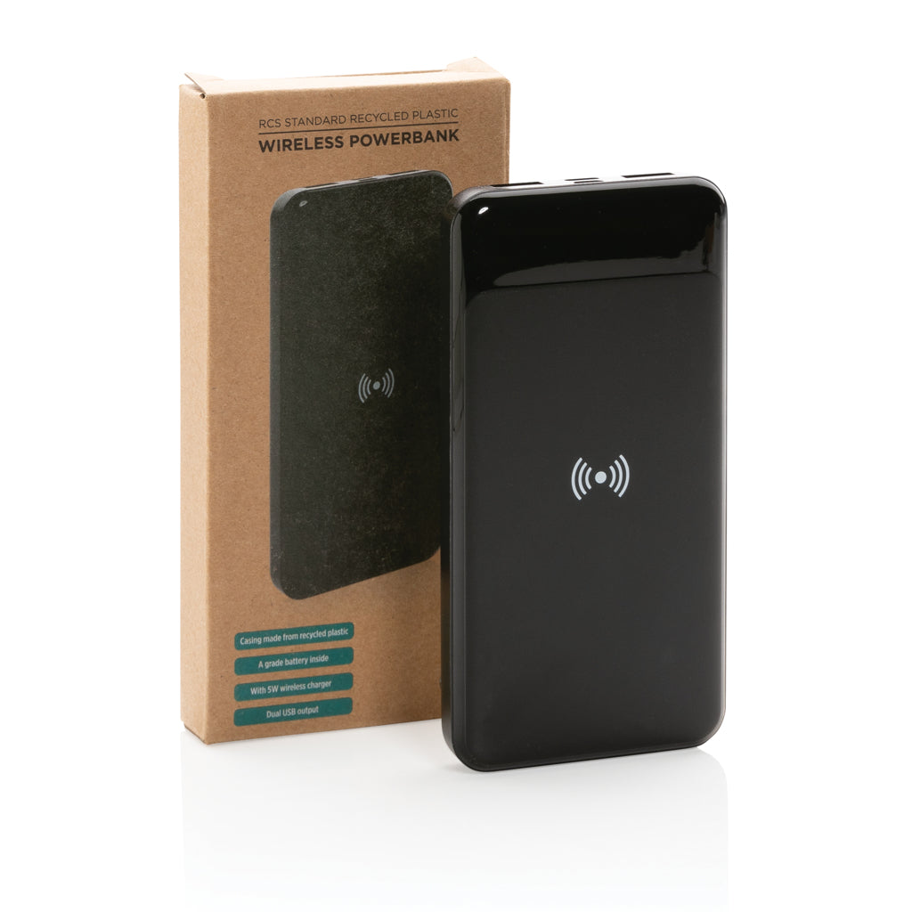 RCS standaard recycled plastic wireless powerbank