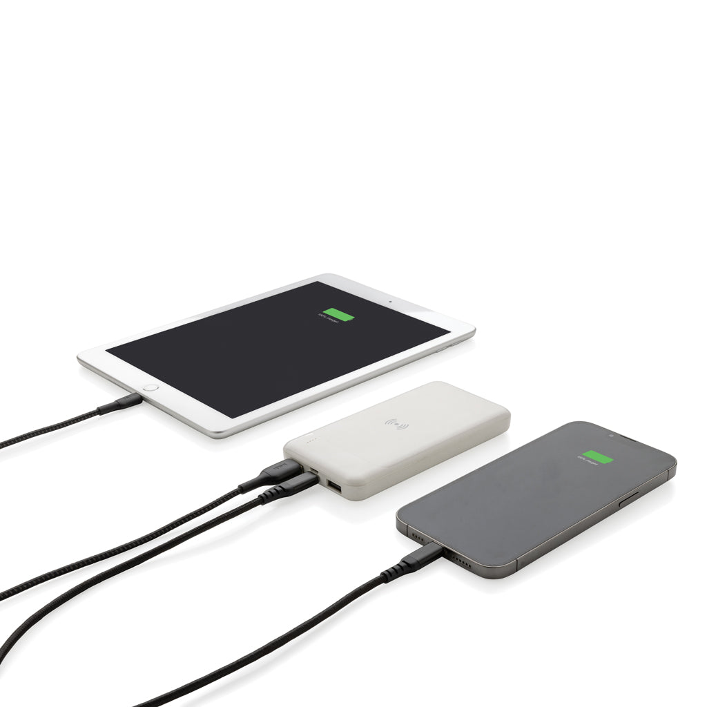 RCS standaard recycled plastic wireless powerbank