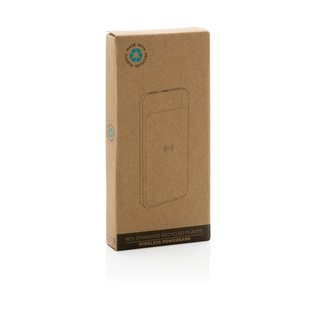 RCS standaard recycled plastic wireless powerbank