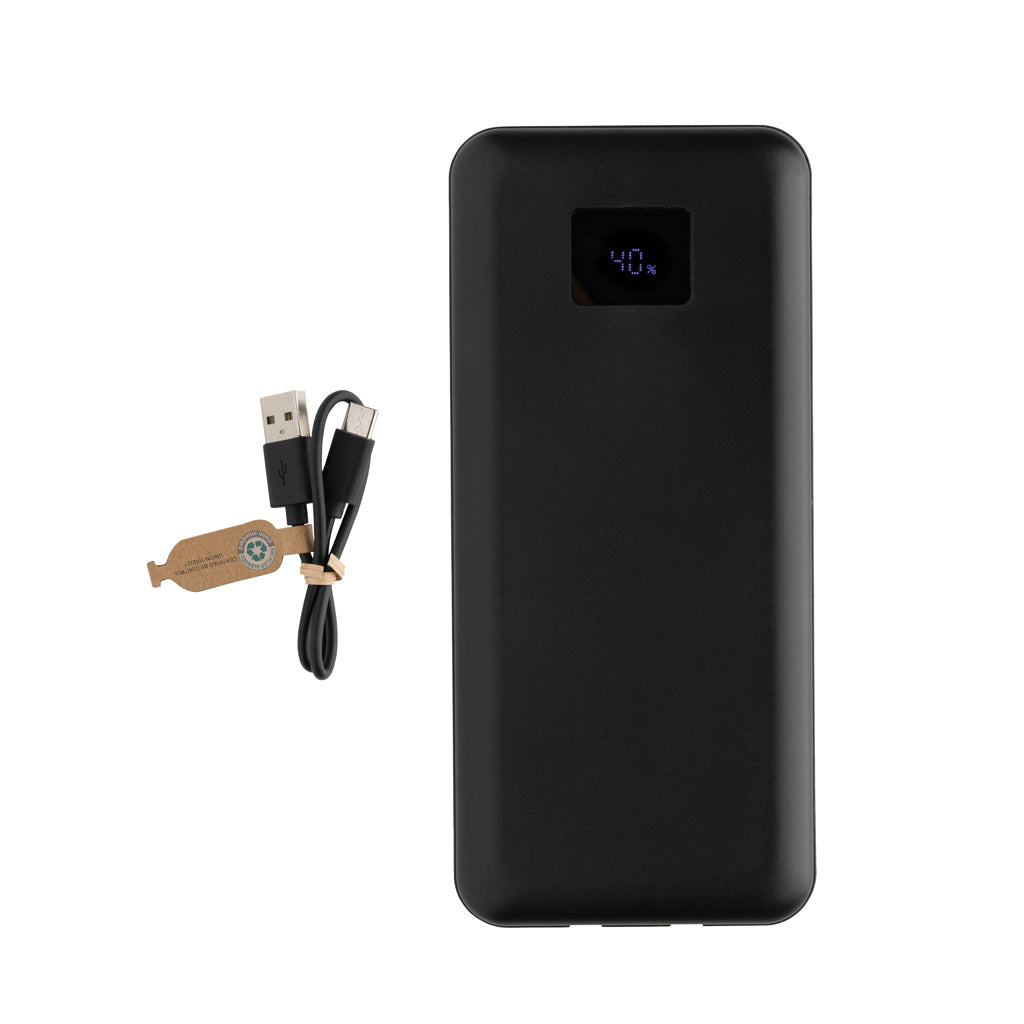 Gridley RCS gerecycled plastic 20000 65W laptop powerbank