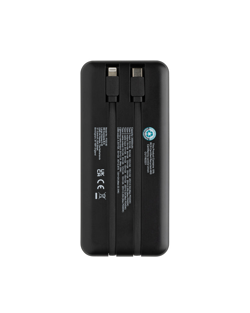 Gridley RCS gerecycled plastic 20000 65W laptop powerbank