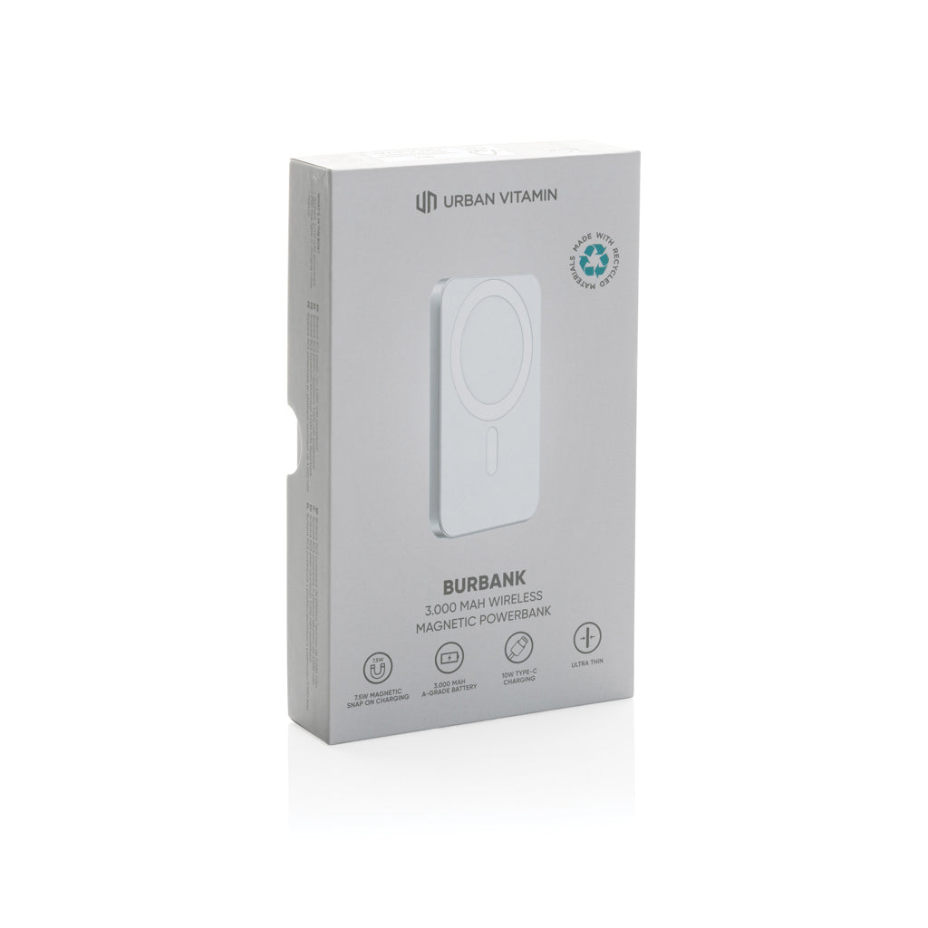 Urban Vitamin Burbank RCS rplastic/alu 3.000 mAh powerbank