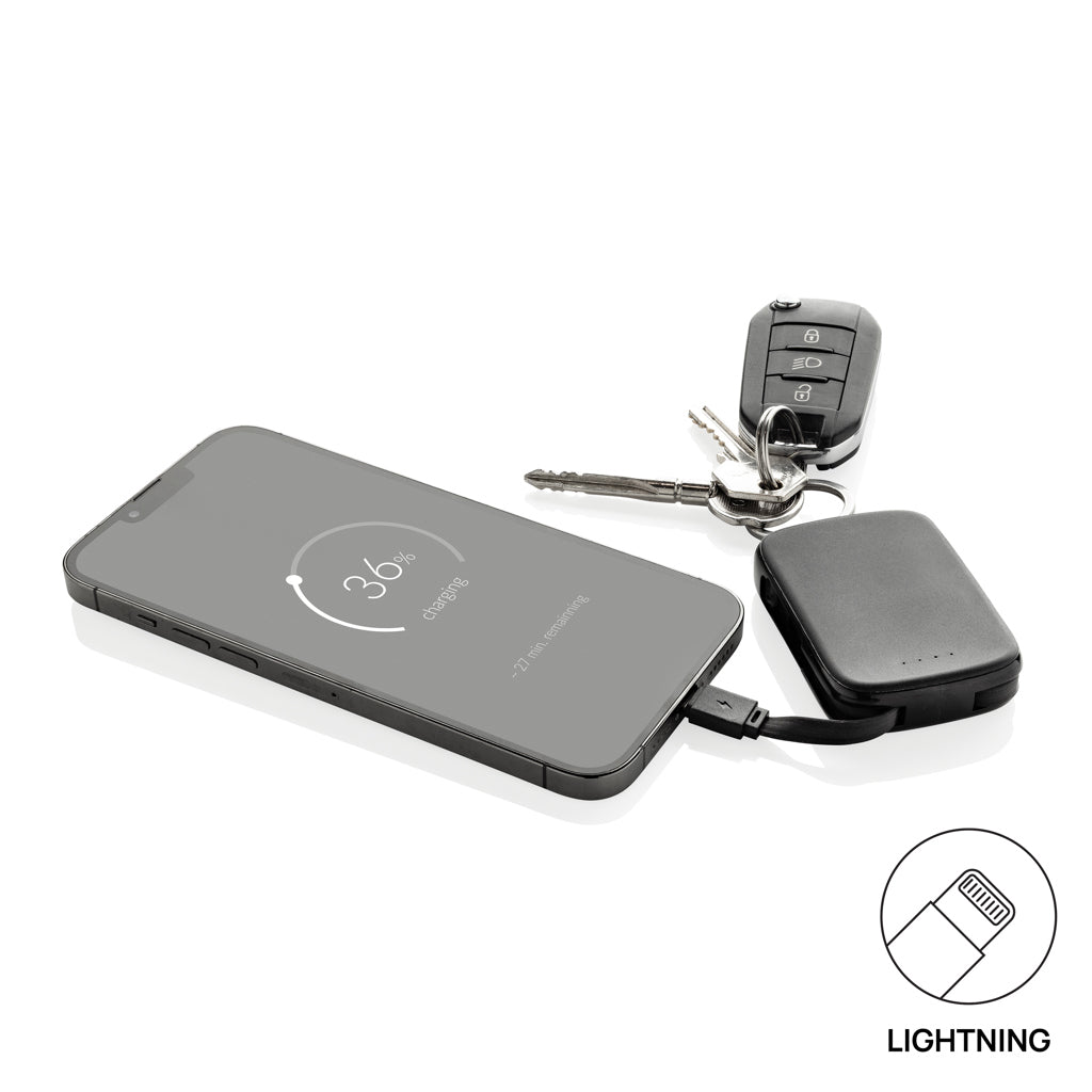 Nexo RCS sleutelhanger powerbank 2.000 mAh met geïntegreerde
