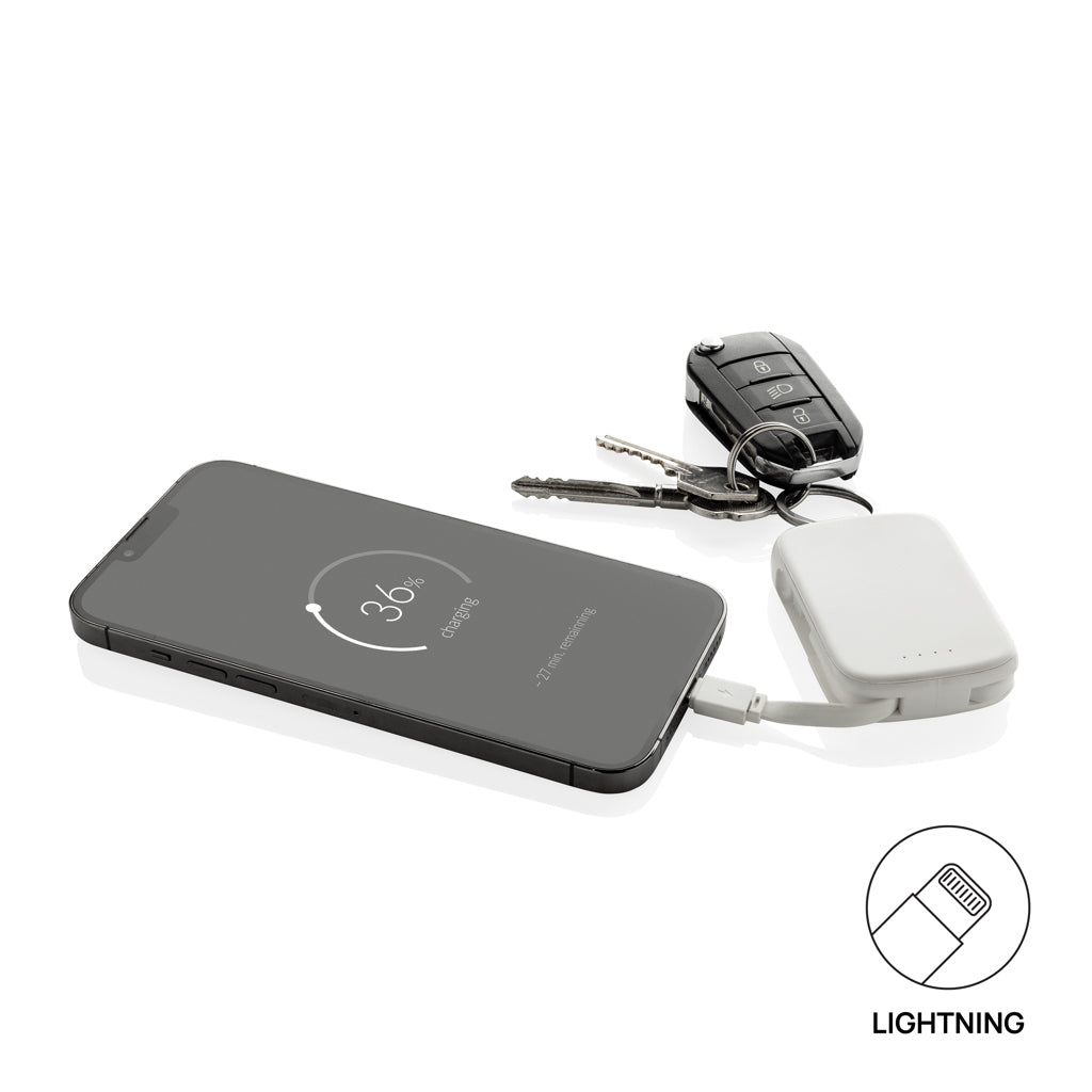 Nexo RCS sleutelhanger powerbank 2.000 mAh met geïntegreerde