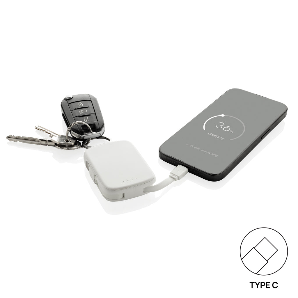 Nexo RCS sleutelhanger powerbank 2.000 mAh met geïntegreerde