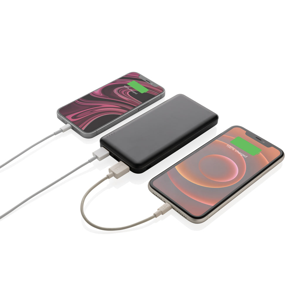 High density 10.000 mAh zakformaat powerbank