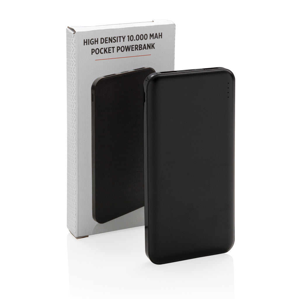 High density 10.000 mAh zakformaat powerbank