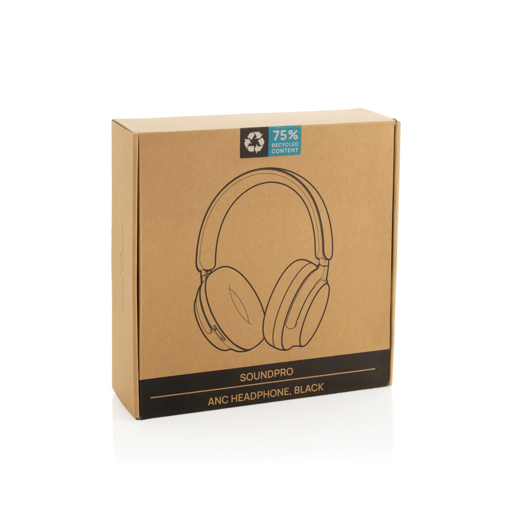 Soundpro RCS gerecycled plastic ANC-hoofdtelefoon