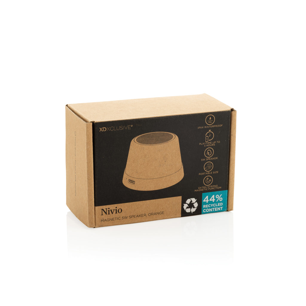 Nivio RCS gerecycled aluminum magnetische 5W Speaker