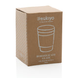 Ukiyo borosilicaat glas met siliconen deksel en sleeve