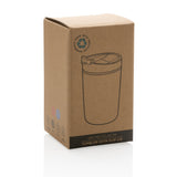 GRS gerecycled PP beker met klapdeksel