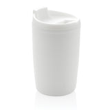 GRS gerecycled PP beker met klapdeksel