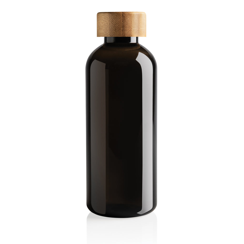 GRS recycled PET fles met bamboe dop