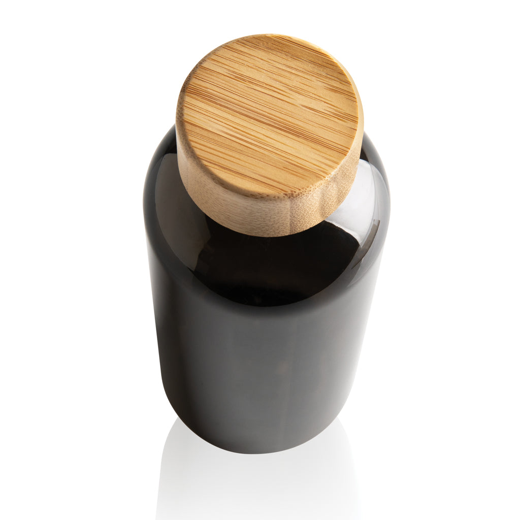GRS recycled PET fles met bamboe dop