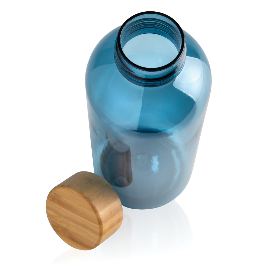 GRS recycled PET fles met bamboe dop