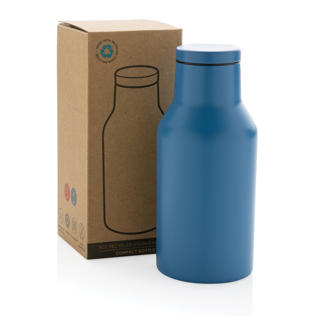 RCS gerecycled roestvrijstalen compacte fles
