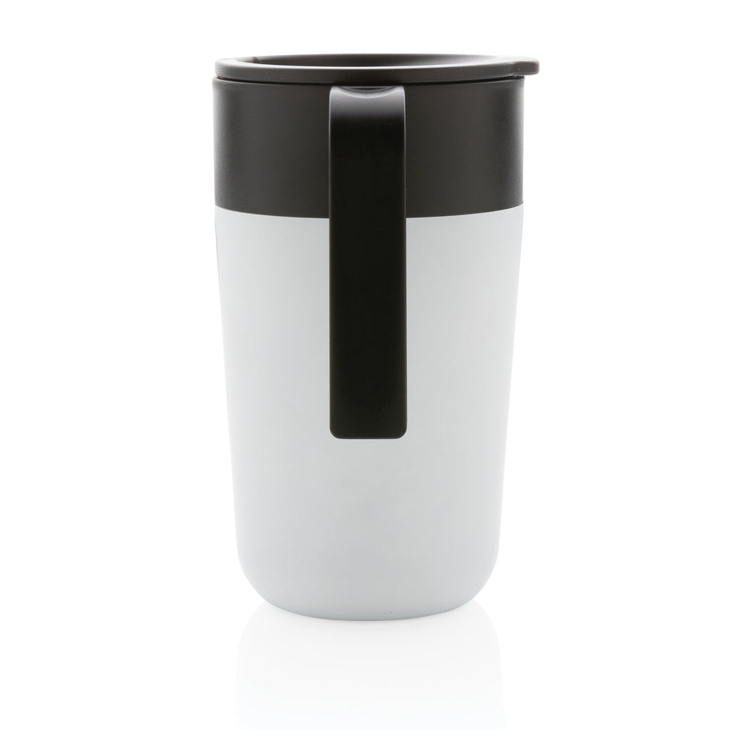 GRS recycled PP en roestvrijstalen mok met handvat