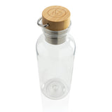 RCS recycled PET fles met bamboe deksel en handvat
