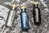 RCS recycled PET fles met bamboe deksel en handvat