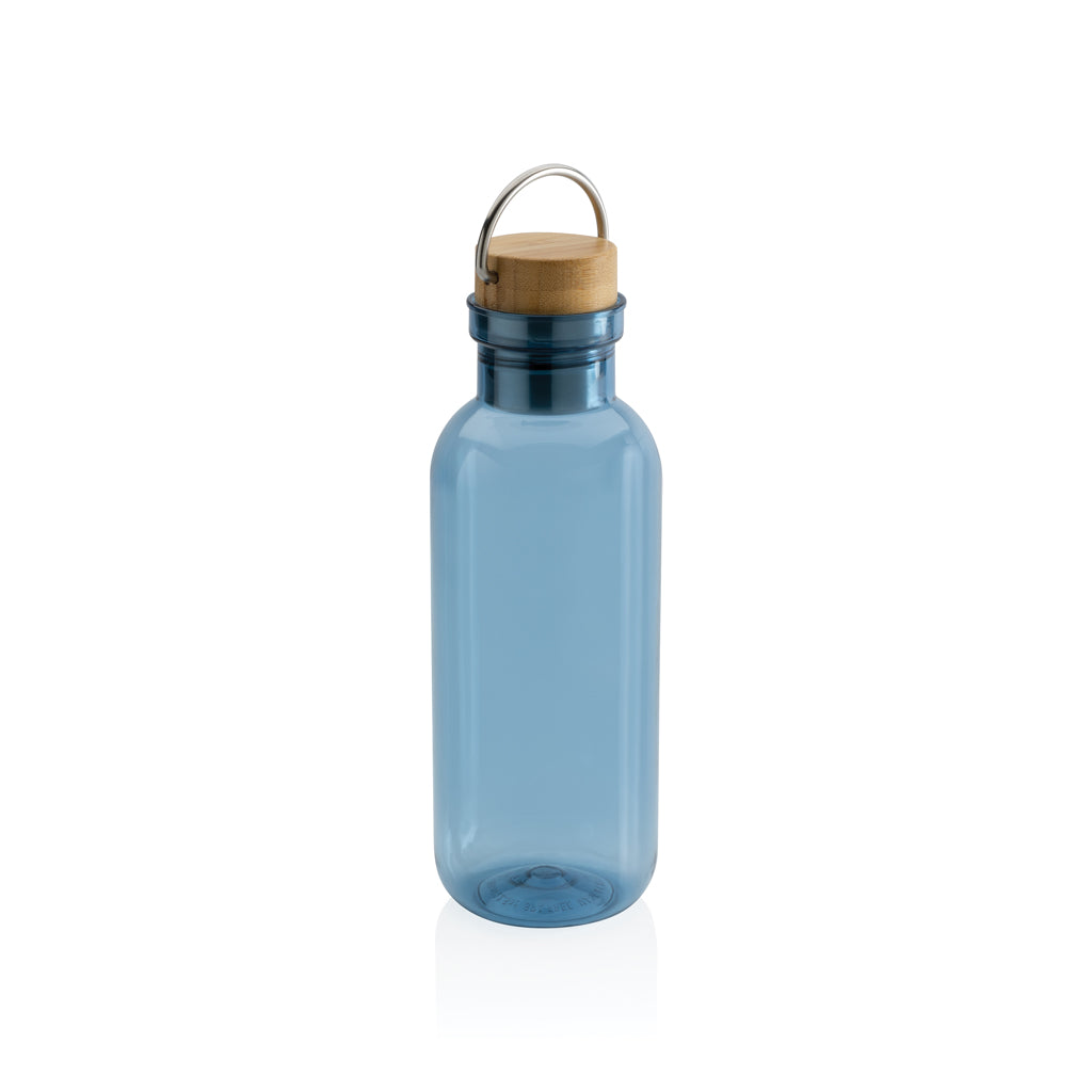 RCS recycled PET fles met bamboe deksel en handvat
