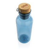 RCS recycled PET fles met bamboe deksel en handvat