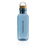 RCS recycled PET fles met bamboe deksel en handvat