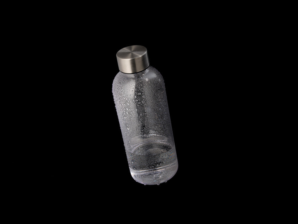 Lekvrije waterfles met metallic dop
