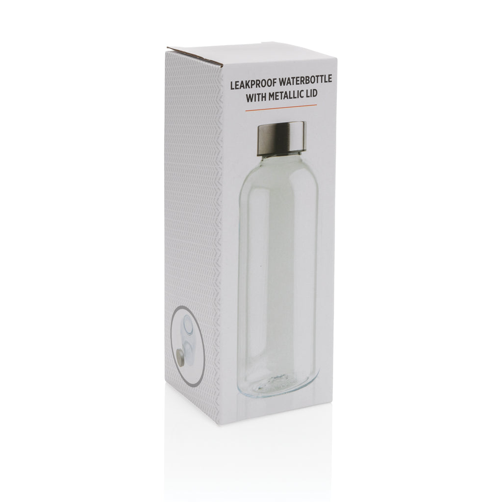Lekvrije waterfles met metallic dop