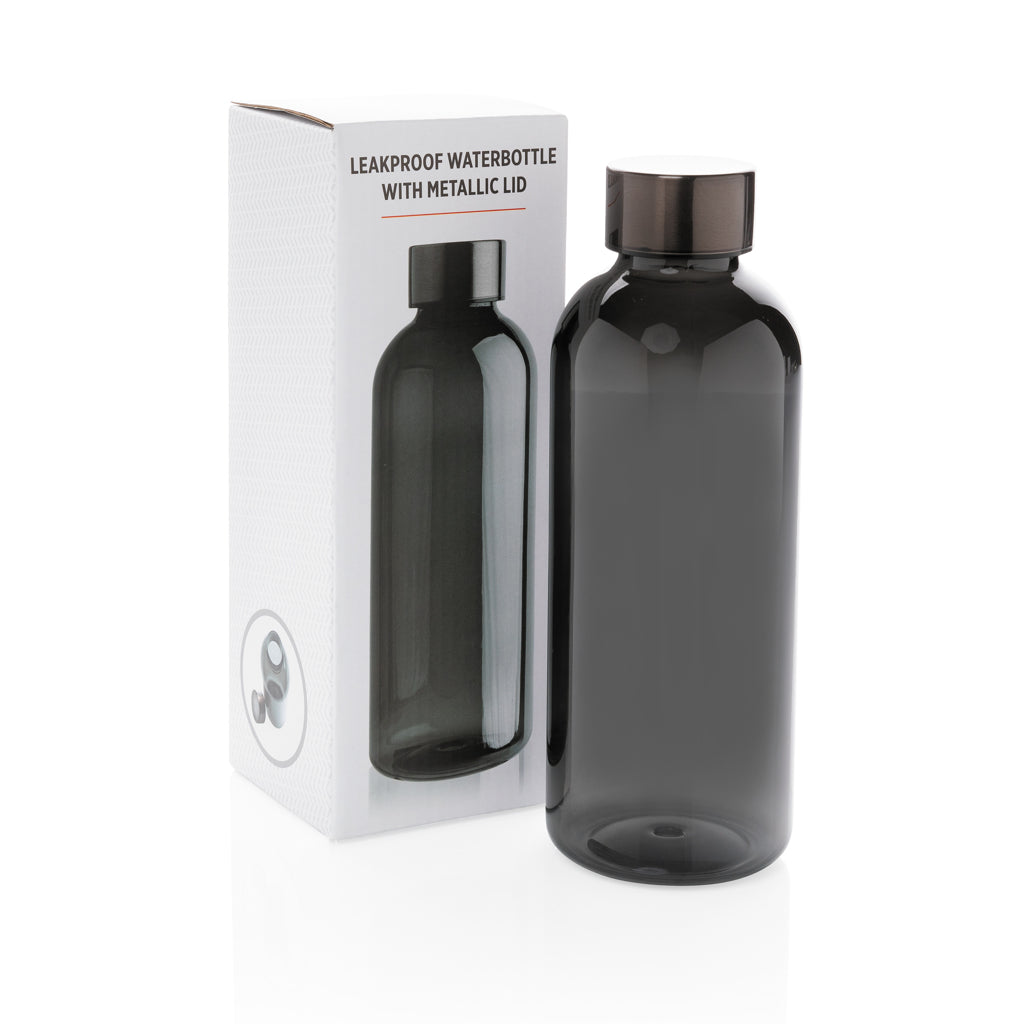 Lekvrije waterfles met metallic dop