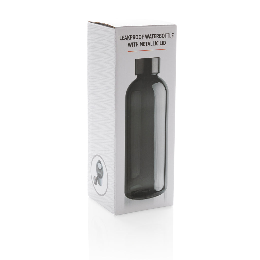 Lekvrije waterfles met metallic dop
