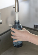 Lekvrije waterfles met metallic dop
