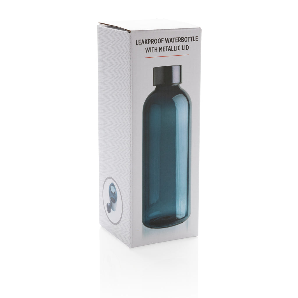 Lekvrije waterfles met metallic dop