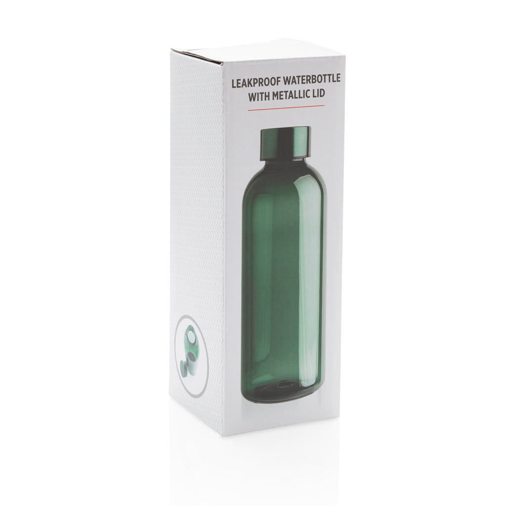 Lekvrije waterfles met metallic dop