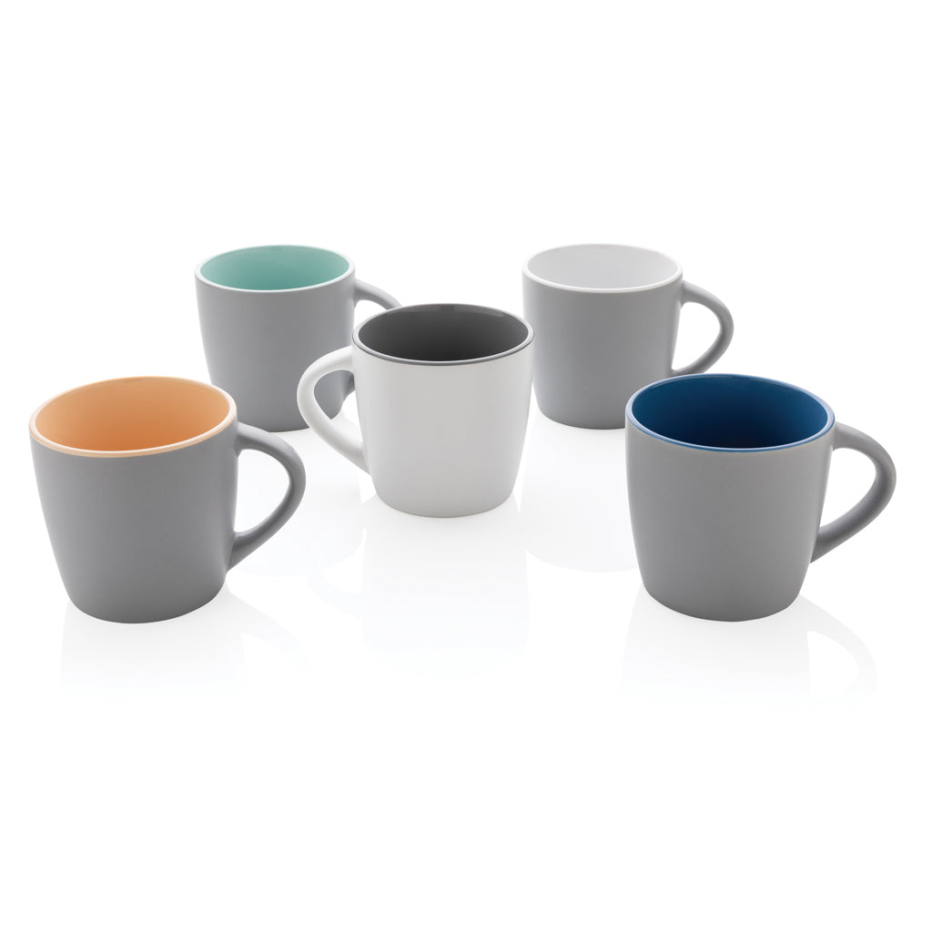 Keramische mok met gekleurde binnenkant 300 ml