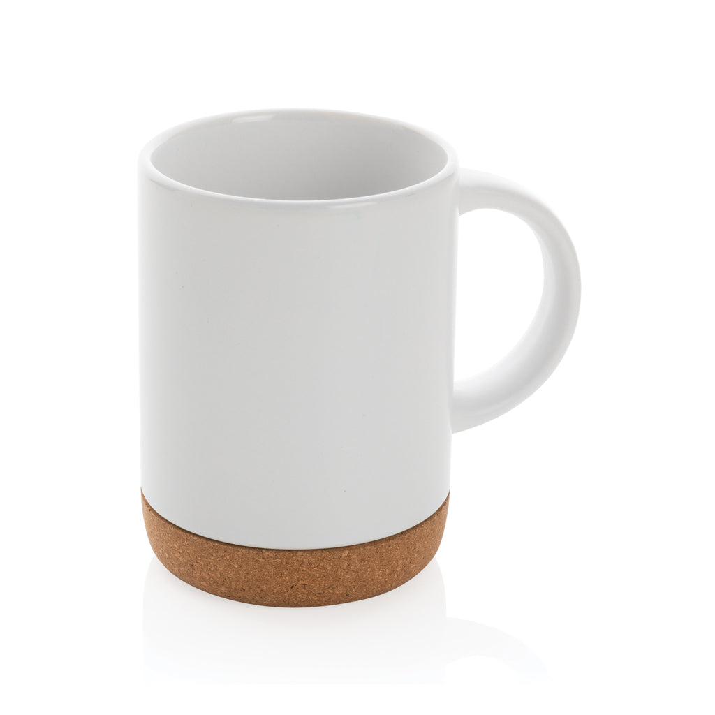 Keramische mok met kurken bodem 280 ml