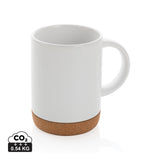 Keramische mok met kurken bodem 280 ml