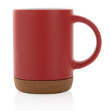 Keramische mok met kurken bodem 280 ml